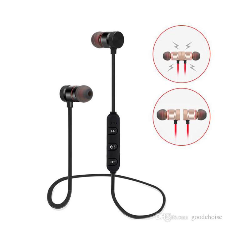 Magnetic music wireless Bluetooth headset with Mic For smart cellphone