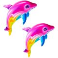 85cm Inflatable Dolphin Toys Summer Beach Swimming Pool Party Games Children Toy Inflatable Ride-ons Pool Floats Water Play Toys. 