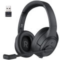 EKSA H6 Wireless Headphones Bluetooth 5.0 Headset with USB Dongle ENC Call Noise Cancelling Mic 30H Playtime For Office Computer.