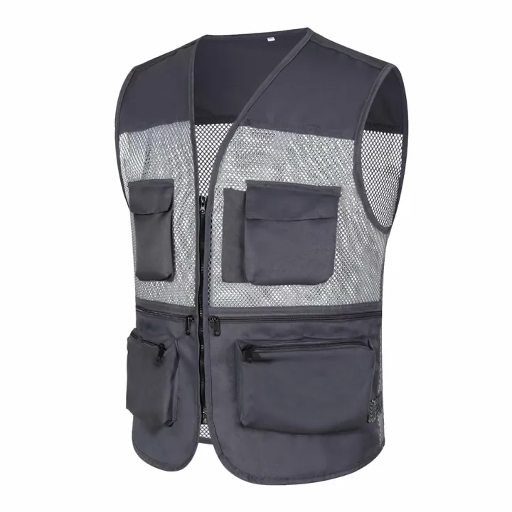 Men's%20Outdoor%20Fishnet%20Sleeveless%20Mesh%20Waistcoat%20Hollow%20Out%20Multi%20Pockets%20Photography%20Vest%20Breath%20Casual%20Comfort%20Workwear%20Coat%20-%20Image%203