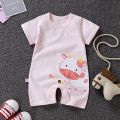 Baby Rompers Summer New Baby Boys Girls Clothing Newborn Infant Short Sleeve Jumpsuit Cotton Toddler Climbing Suit Clothing. 
