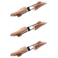 3 Pair Unisex Wooded Shoe Tree Shoe Stretcher Shaper Shoe Care. 