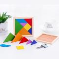 Tangram Puzzle Toys 7 Pieces Classic Wooden Tangram Puzzles Game Toys Christmas Colorful Educational Gift Tangrams For Children. 