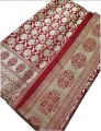 Indian benaroshi katan saree with blouse pics/Wedding katan saree /Red colour katan saree. 