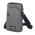 Men Shoulder Bags Pure Color Waterproof Nylon Cloth Sling Pack Messenger Bag Large Capacity Crossbody Bags For Casual Business.