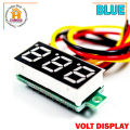 LED Display Mini 0.28 inch DC 0 -100V Digital Voltmeter 100V Volt Panel Indicator Monitor Voltage Meter-1PCS - Compact Digital Voltmeter -Blue.