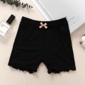 New Girls Shorts Modal Princess Bow Ruffle Children Saft Short Pants Soft Candy Color Boxer Short Leggings Kids Clothing.