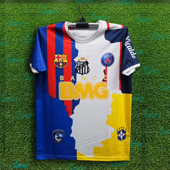 Neymar JR Thai Premium Football Jersey For Man - Half Sleeve T Shirt - Brazil Football Jersey 2026