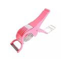 Apex (2-In-1) Multi-Cutter and Peeler - Pink. 