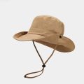 chin cord boonie hat waway cap for men cowboy hat beach hat for women sun hat accessories. 