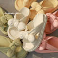 Bow shaped sandals women summer, non slip thick soled cute slippers indoor and home use. Women wear them outside the bathroom for bathing in summer.