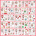 Momo's Diary Stationery Decoration Soft Cute Pattern Hand Account Sticker Set 100 Sheets.