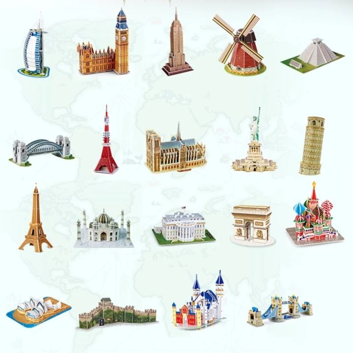Famous%20Construction%20Model%203D%20Paper%20Puzzle%20Jigsaw%20Toys%20White%20House%20Tour%20Eiffel%20Interest%20Educational%20Toys%20For%20Children%20Kid%20Gift%20-%20Image%203