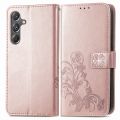 （COD)Four-leaf Clasp Embossed Buckle Leather Phone Case For Samsung Galaxy A25 5G/Samsung Galaxy S23 FE 5G/Samsung Galaxy A15. 