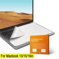 Microfiber Dustproof Cleaning Cloth Notebook Keyboard Blanket Cover Laptop Screen Cleaner Kit for MacBook Pro 13/15/16 Inch Pods.
