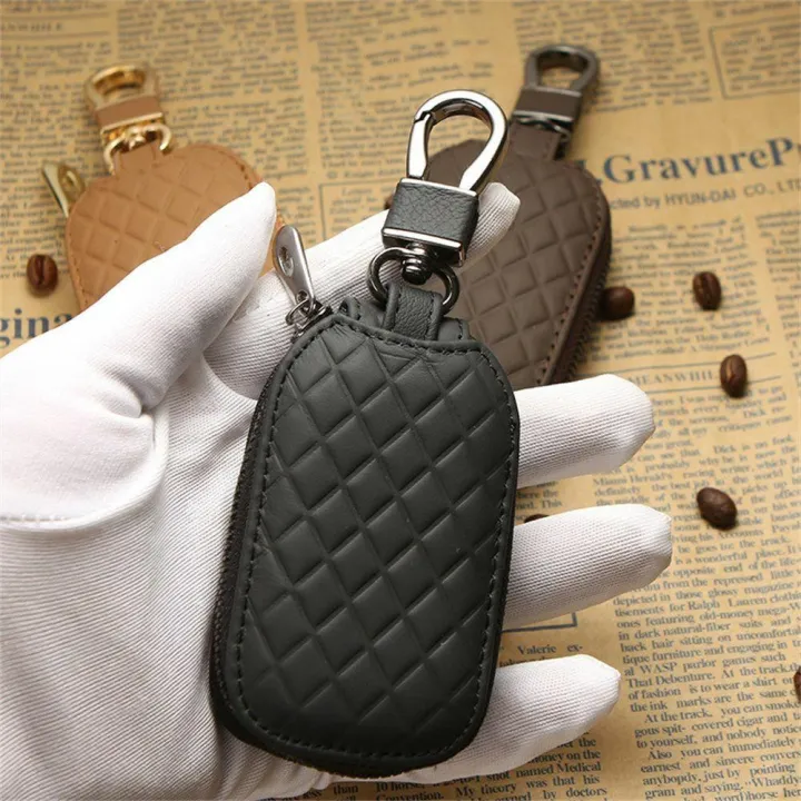 PU%20Leather%20Key%20Holder%20Case%20Keychain%20Pouch%20Bag%20Car%20Wallet%20Key%20Ring%20Unisex%20-%20Image%208
