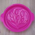 DIY Cake Mold Silicone Single Layer Large Baking Tray Tulip Flower Board Tool Mold Cookie Stencil  Cake Stencil  Fortune Cookie. 