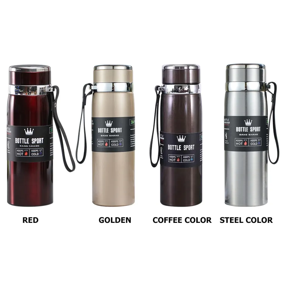 800/1000ml Thermal Water Bottle Thermos Vacuum Flask Double ...