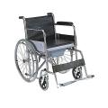 SCW02MCA Commode Wheelchair - Silver and Black.