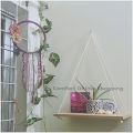 Floating Shelf Wall Wood Hanging Rope Durable Rack for Living Room Bedroom Bathroom Kitchen. 