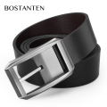 BOSTANTEN GenuineMen Belts Leather Pin buckle Men Belts Gift Box. 