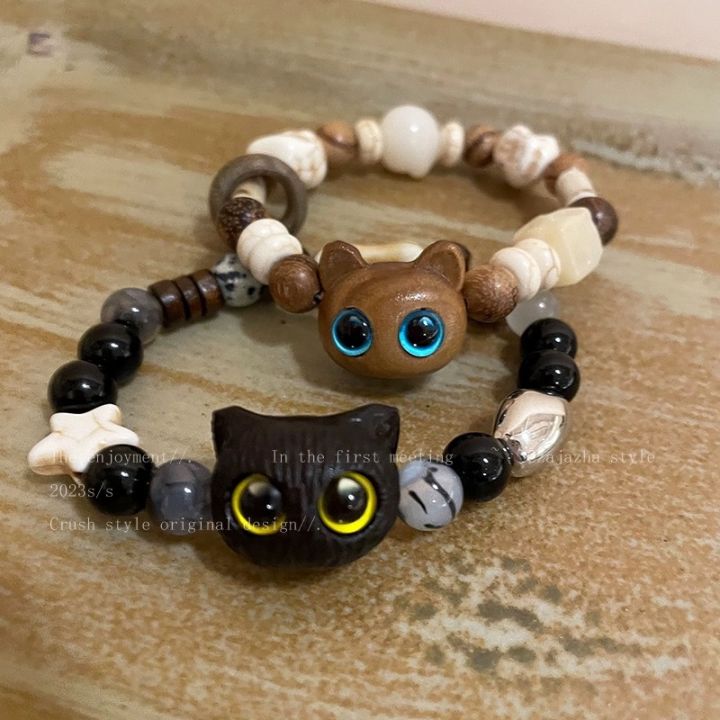 1/2Pcs%20Cute%20Cartoon%20Cat%20Bracelet%20for%20Women%20Funny%20Black%20Little%20Animal%20Beaded%20Bracelet%20Trendy%20Handmade%20Jewelry%20Accessory%20Friendship%20Gifts%20-%20Image%205