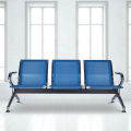 3-Seat Airport Reception Waiting Chair Bank Salon Barbershop Bench Guest Chair. 