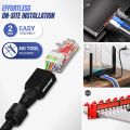 AMPCOM Tool free RJ45 connector, No crimp tool less UTP 1000Mbps CAT6 CAT5E Modular PLug for Stranded Solid Lan Ethernet cable. 