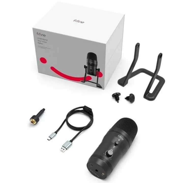 FIFINE%20K690%20USB%20Microphone%20(Blue%20Yeti%20Killer)%20With%204%20Polar%20Patterns,%20Gain%20Dials,%20Live%20Monitoring%20&%20A%20Mute%20Button%20-%20Image%203