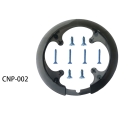 TWEXQNY 2X 8Holes 42T BIke Crank DIY Cover Bicycle Crankset Chain Wheel Cover Guard Mountain Bike Chain Protector-Gray.