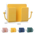 1PCS Wall Mounted Organizer Box Punch Free TV Remote Control Storage Mounted Phone Plug Wall Holder Charging Multifunction Hooks.