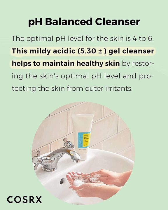 COSRX%20Low%20pH%20Good%20Morning%20Gel%20Cleanser%20150ml%20Daily%20Mild%20Face%20Cleanser%20for%20Sensitive%20Skin%20with%20BHA%20&%20Tea-Tree%20Oil,%20PH%20Balancing%20%7C%20Korea%20-%20Image%205