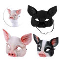 Animal Mask 3D Realistic Half Face Mask Halloween Carnival Masquerade Birthday Party Game Cosplay Costume Accessories Props. 