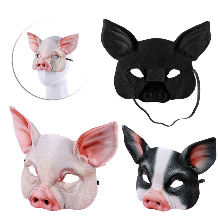 Animal%20Mask%203D%20Realistic%20Half%20Face%20Mask%20Halloween%20Carnival%20Masquerade%20Birthday%20Party%20Game%20Cosplay%20Costume%20Accessories%20Props%20-%20Image%202