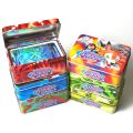 42Pcs Pokemon Cards Iron Metal Box Toys Battle Game Scarlett & Violet Paldean Fates pk40. 