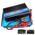 1000W POWER INVERTER / 12V DC To 220V AC Output Power Supply Inverter With 2Pcs Battery Cables Clips. 