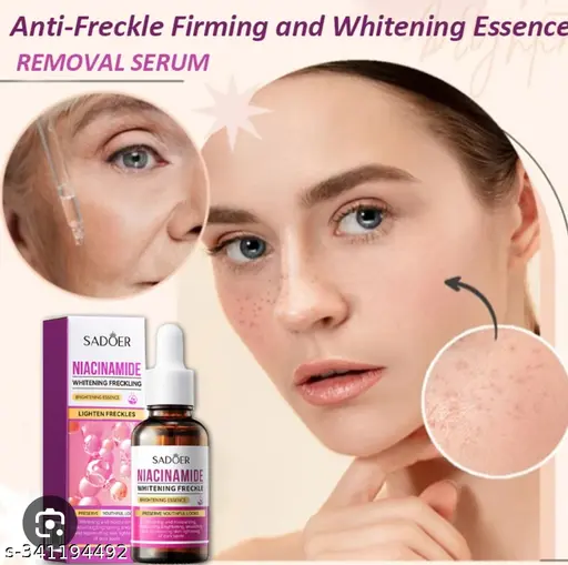 Sadoer Niacinamide Whitening Face Serum Shrink Pores Fade Dark Spots Improve Melanin Moisturizing Brighten Nourishing Skin Care-30ml