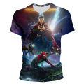Summer Spider Man 3D printing kids adult sports T-shirt daily street fashion comfortable children's top. 