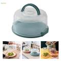 8inch Portable Cake Carrier Cupcake Container for Cookies Dishes Picnic.