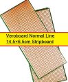 LINE Veroboard Normal Line 14.5×6.5cm Stripboard Vero Board Line Veroboard Single Side For Prototyping Designing Weld Soldering Arduino DIY. 