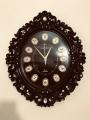 Vintage Fiber Made Seiko Decorative Wall Clock With Stone Design - 55cm. 