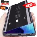 For Samsung Galaxy A53 5G Case Smart Mirror Magnetic Flip Cover Sumsung Galaxi A 53 53A SM-A536B Stand Phone Protect.