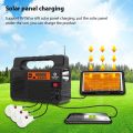 Portable Solar Generator with Solar Panel Radio BT Speaker Phone Charger Flashlight Power Station Built-in 3600mAh Rechargeable Battery for Outdoor Camping Emergency Illumination System with 3Pcs External Light Bulb. 