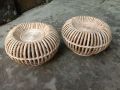 Cane / Rattan Pumpkin Stroong Big Mora 2 Pcs Together  - Cane Large Mura Use For Any People - And Home Decorated, Beautiful  Product. 