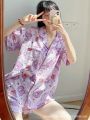 Wholesale in Thailand Pajamas Women's Summer Korean Edition Summer Thin Shorts Short Sleeve Two-Piece Set.