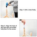 BRADOO- 16pcs Furniture Sliders 40mm Furniture Leg Protectors with Screws Square Chair Leg Protectors Furniture Glide Pads.