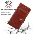 Magnetic Deduction Protective Case For Realme C11 Casing Flip Cover Leather Card Slot Wallet Phone Case Stand Zipper Pouch. 