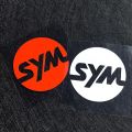 Motorcycle Reflective SYM Logo Emblem Sticker for Sanyang Motor Maxsym Tl500 SYM Cruisym 300 FNX150 JoymaxZ 300 FIDDLE. 