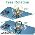 Diamond Cell Phone Ring Holder Stand Transparent Finger Grip Clear 360° Degree Rotation Kickstand Compatible iPhones. 