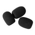 Small Mic Microphone Windscreen Soft Foam Mic Cover Sponge Skin Black 1 Pices.